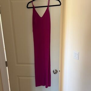 Elegant Pink Spaghetti Strap Dress